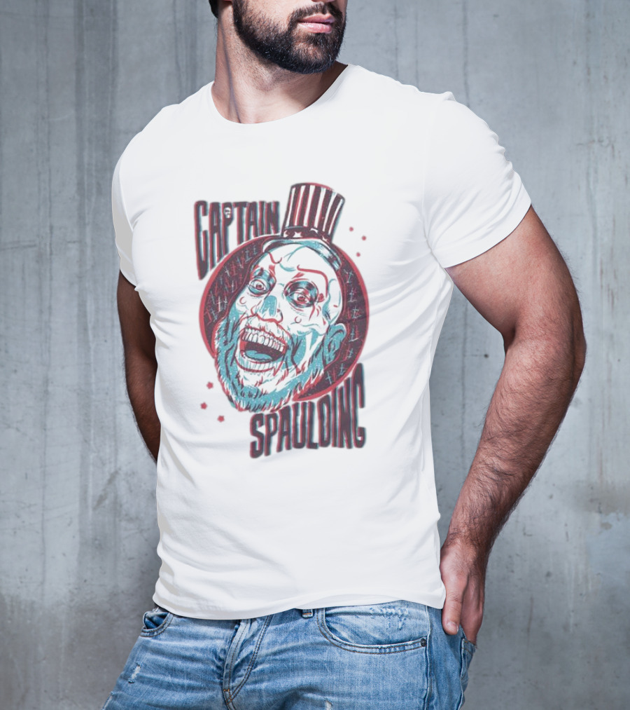 Captain Spaulding 3D Portrait House Of 1000 Corpses T-Shirt