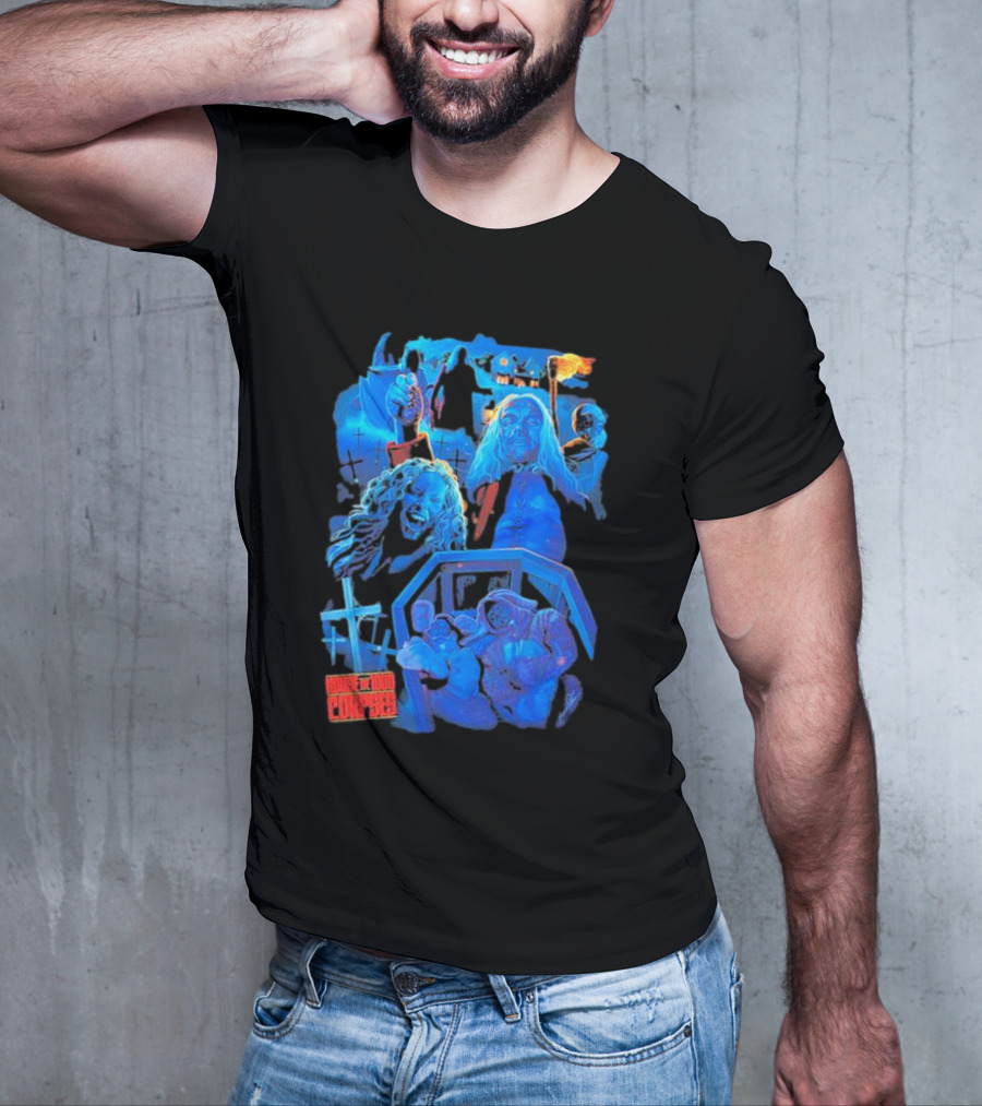 House Of 1000 Corpses Horror Villains And Terrifying Scenes Montage T-Shirt