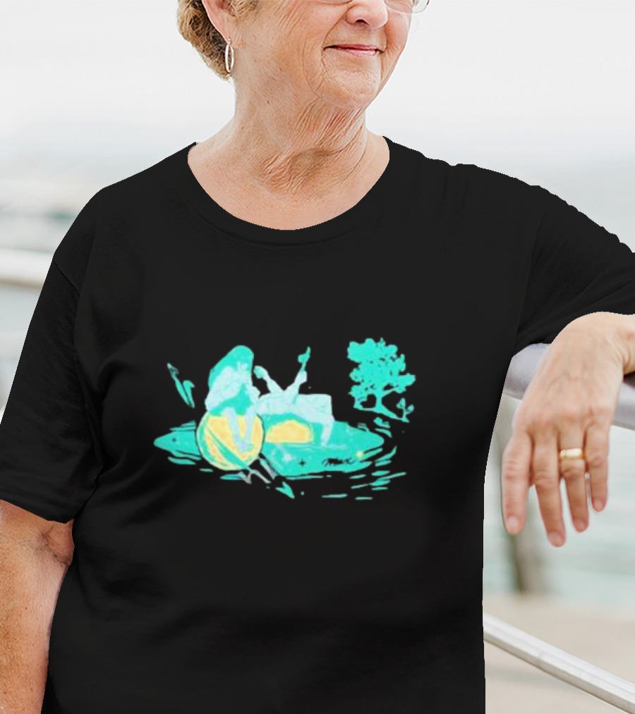 Max Strings Pastel Landscape And Tree T-Shirt