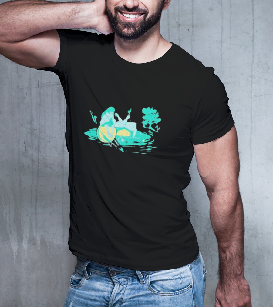 Max Strings Pastel Landscape And Tree T-Shirt