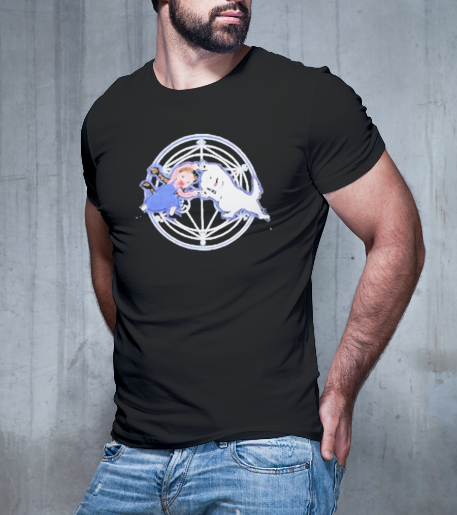 Nina And Dog Fusion Circle Symbol Anime T-Shirt