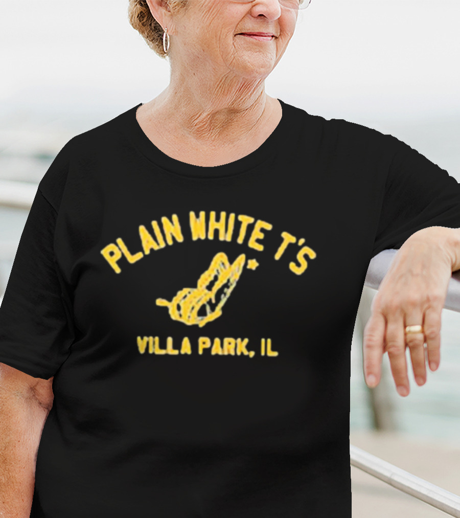 Plain White T’s Villa Park IL Yellow Butterfly T-Shirt