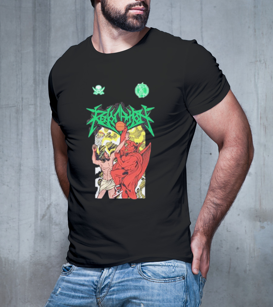 Revocation Godforsaken Demon Basketball Showdown T-Shirt
