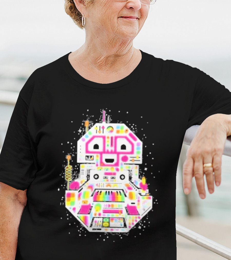 STS9 Reflect Refract Neon Robot T-Shirt
