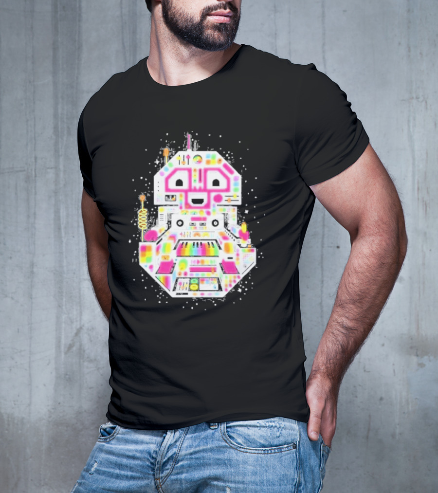 STS9 Reflect Refract Neon Robot T-Shirt