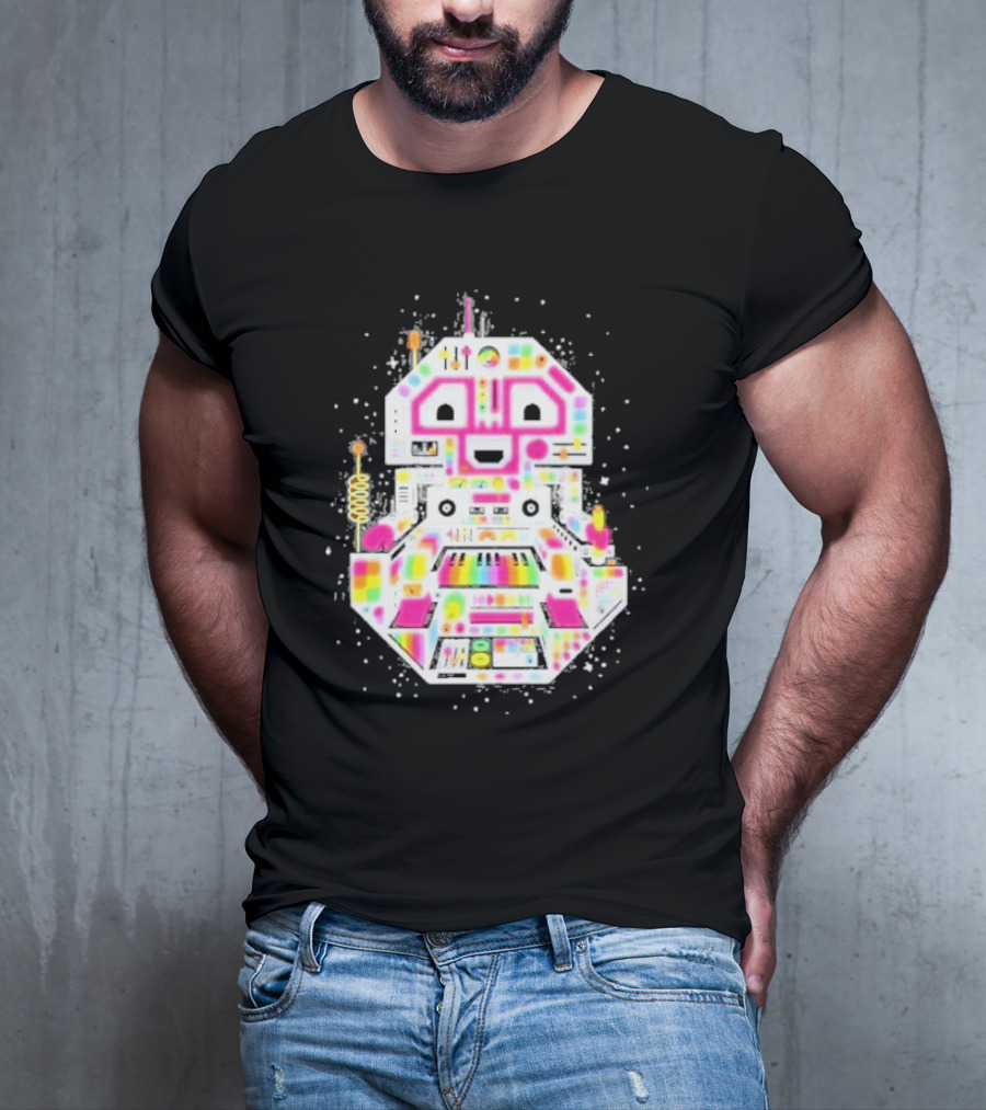 STS9 Reflect Refract Neon Robot T-Shirt