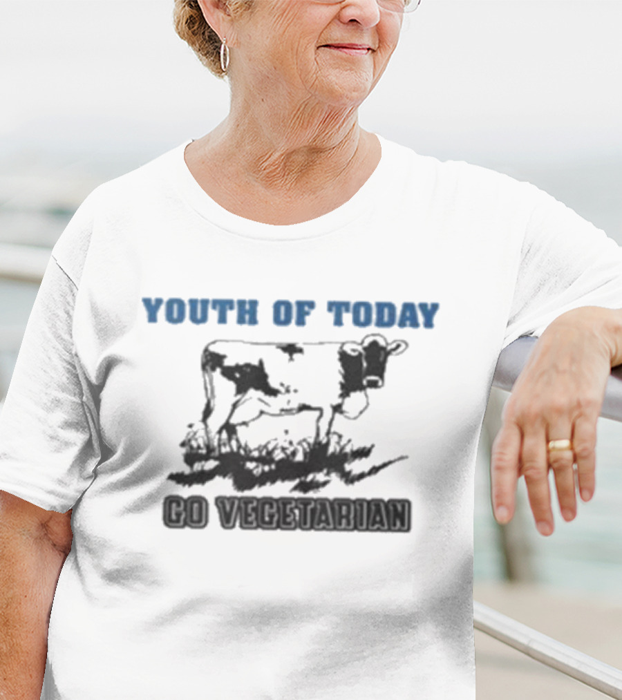 Youth Of Today Go Vegetarian Cow Advocate T-Shirt