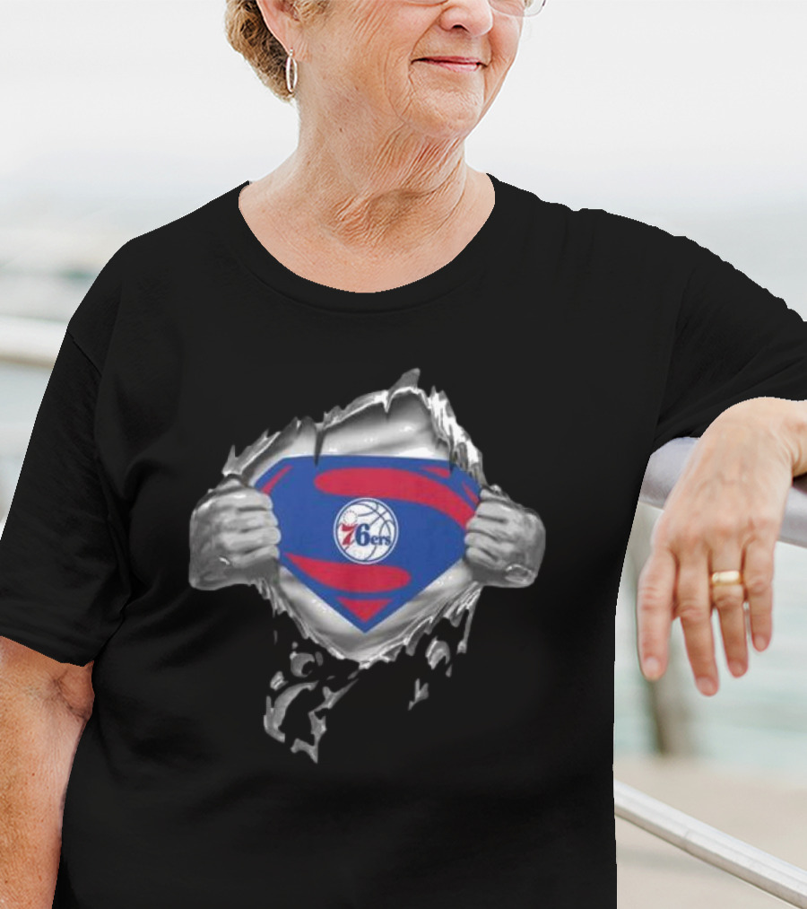 Philadelphia 76ers Superman Inside T-Shirt