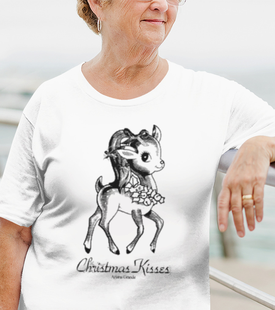 Ariana Grande Christmas Kisses Reindeer T-Shirt