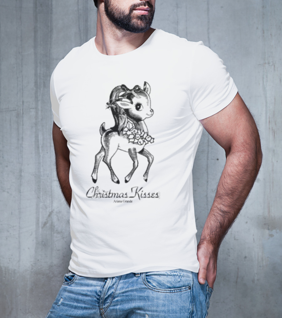 Ariana Grande Christmas Kisses Reindeer T-Shirt