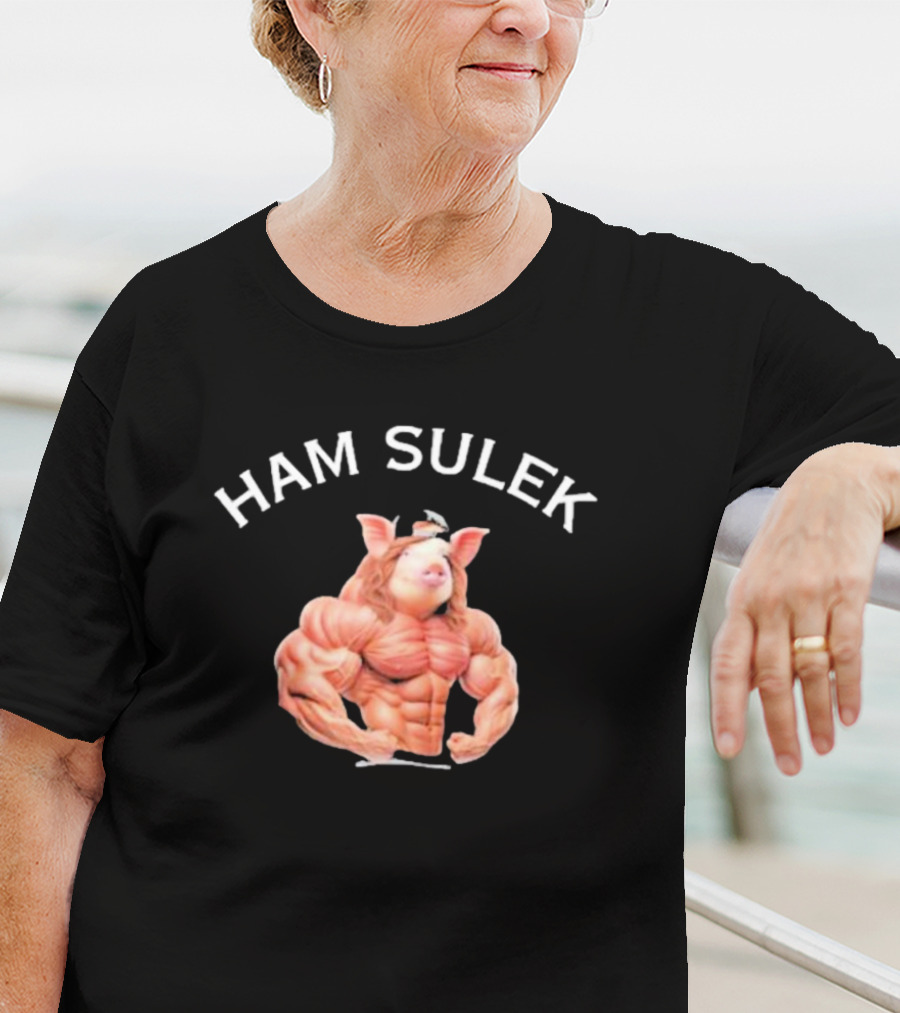 HAM SULEK Hvyapprl Buff Pig Character Bodybuilder T-Shirt