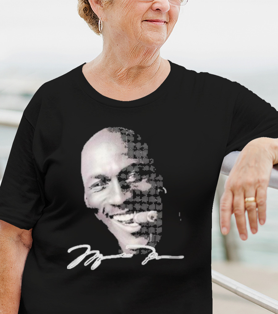 Michael Jordan Iconic Smile With Cigar Signature T-Shirt