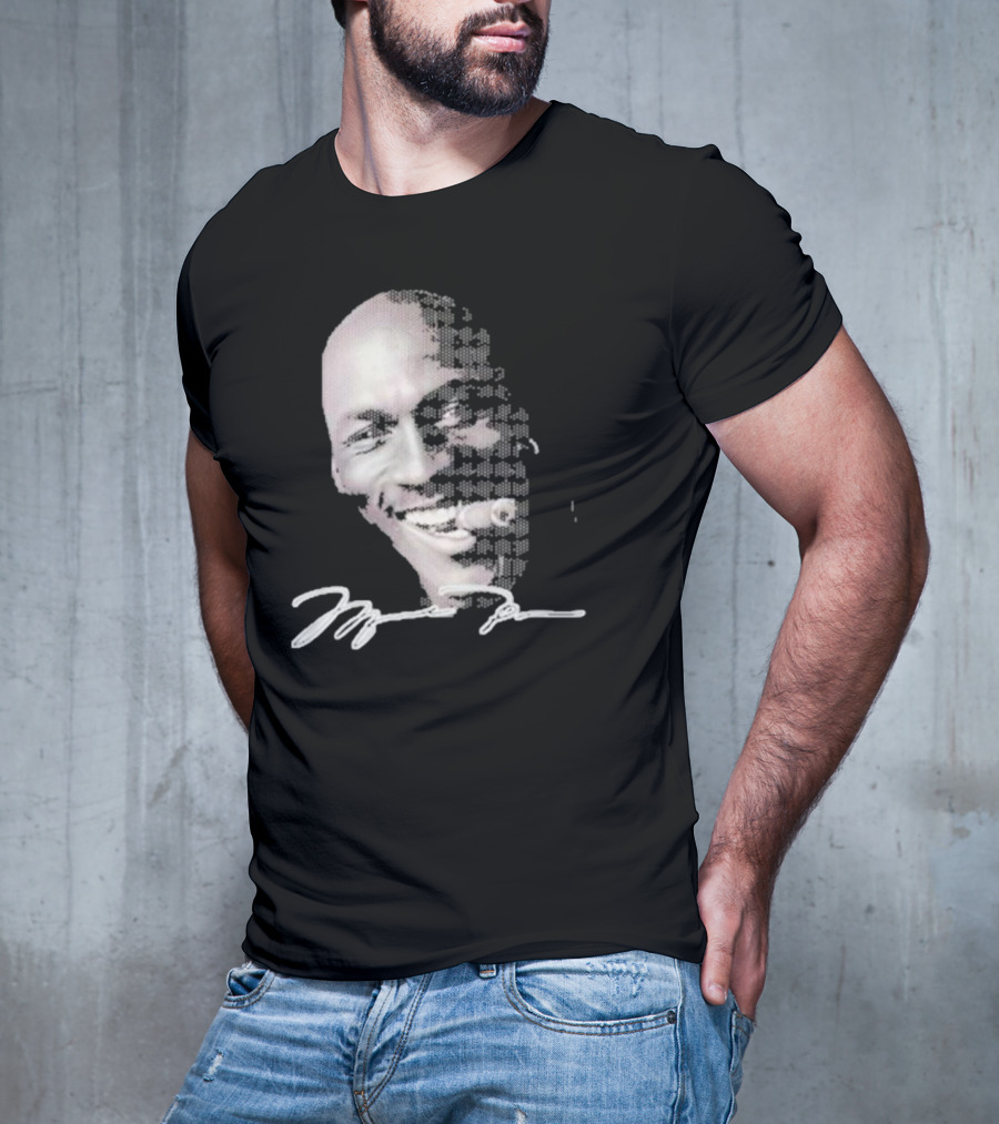 Michael Jordan Iconic Smile With Cigar Signature T-Shirt