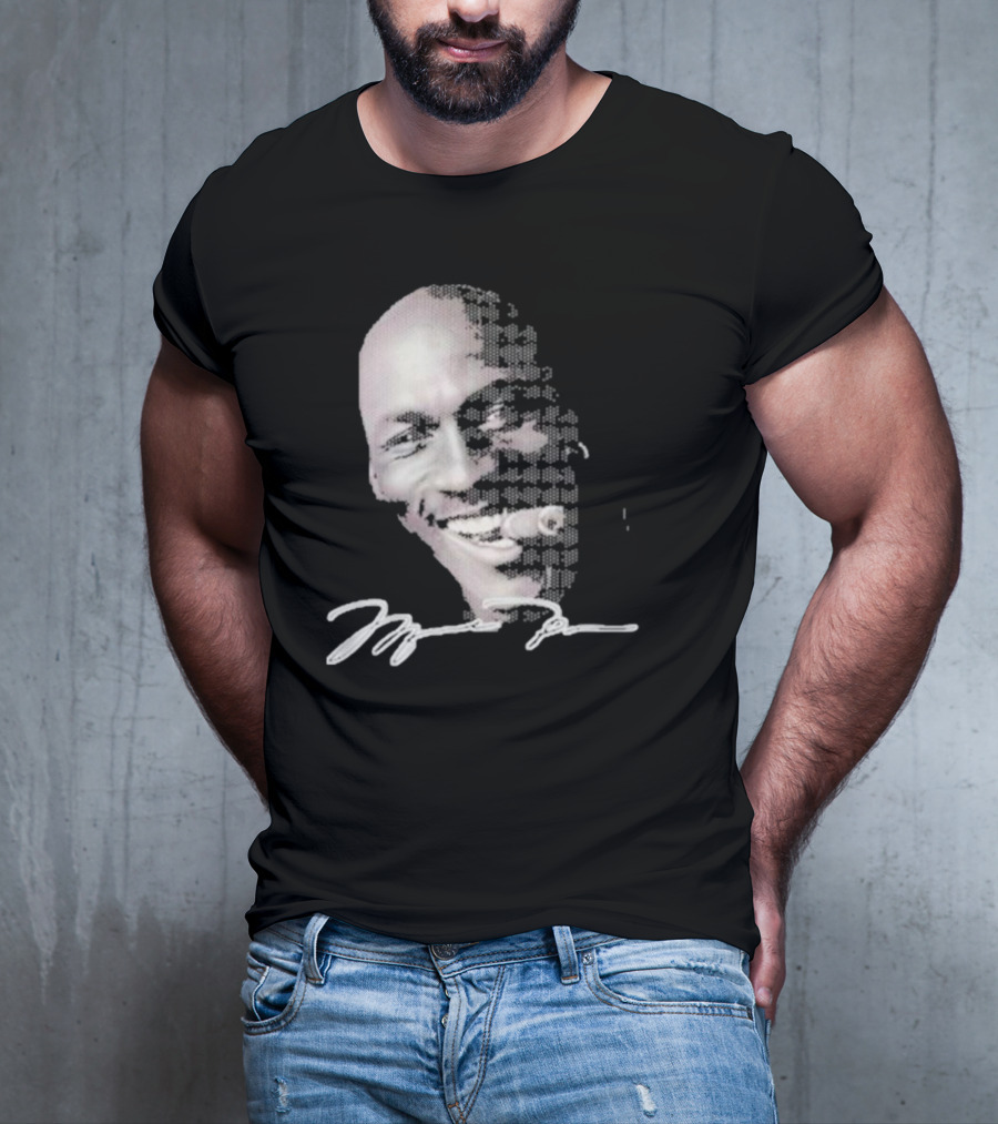 Michael Jordan Iconic Smile With Cigar Signature T-Shirt