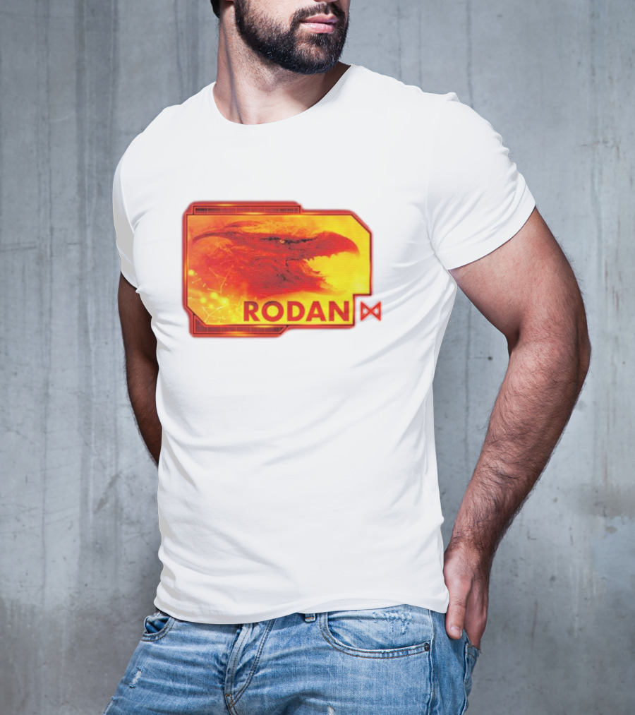 Rodan Monsters Titan Tactical Science Division Fiery Creature Profile T-Shirt
