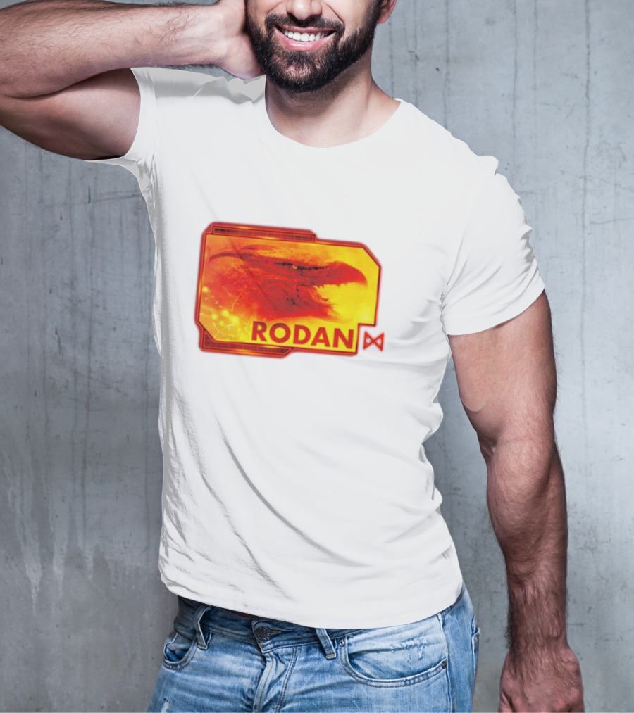 Rodan Monsters Titan Tactical Science Division Fiery Creature Profile T-Shirt