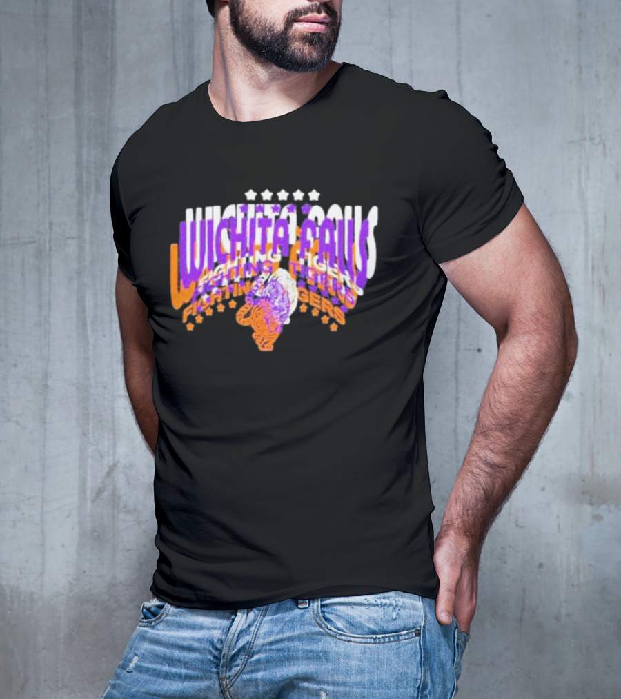 Rose Tylers Wichita Falls Fighting Tigers Stars T-Shirt