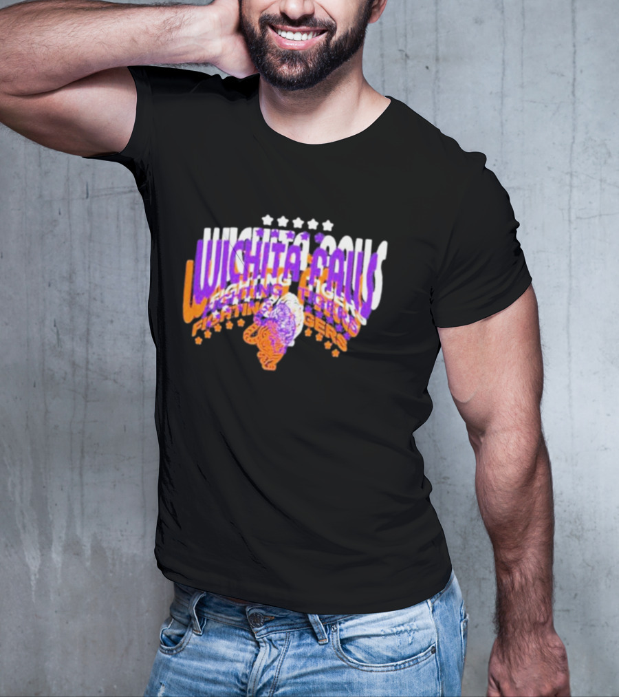Rose Tylers Wichita Falls Fighting Tigers Stars T-Shirt