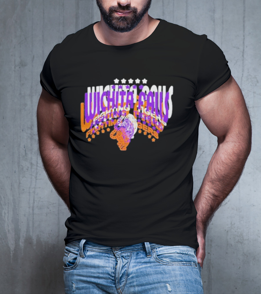 Rose Tylers Wichita Falls Fighting Tigers Stars T-Shirt