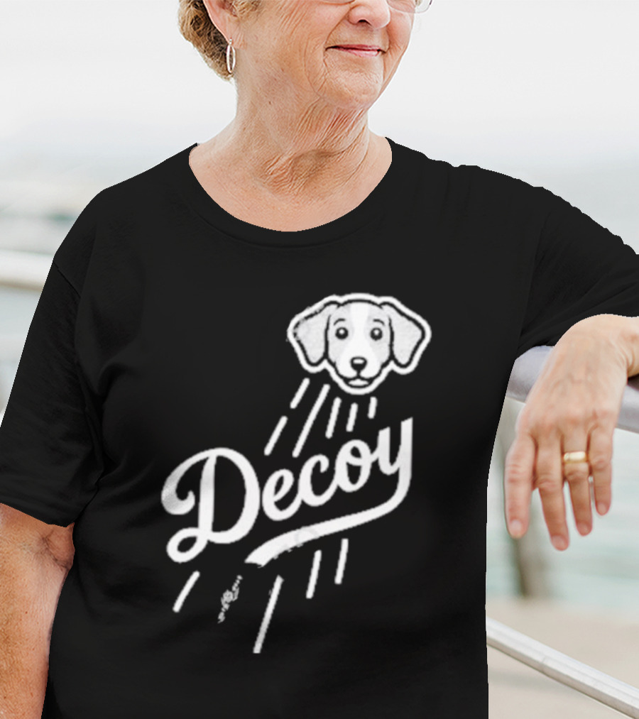 Decoy Rotowear Dog Head With Rays T-Shirt