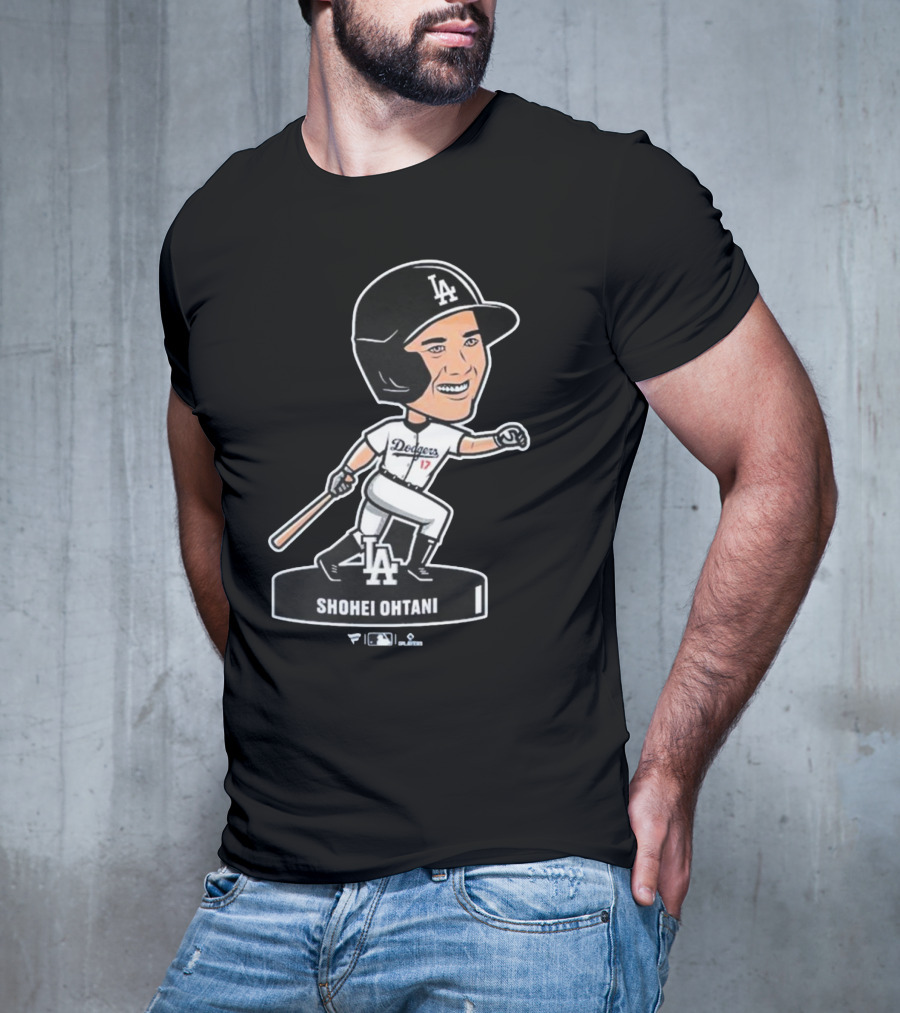 Shohei Ohtani Los Angeles Dodgers LA Bobblehead Dodgers 17 T-Shirt