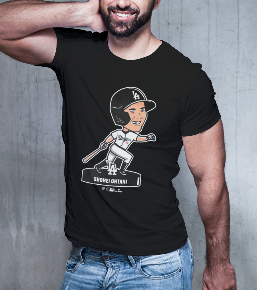 Shohei Ohtani Los Angeles Dodgers LA Bobblehead Dodgers 17 T-Shirt