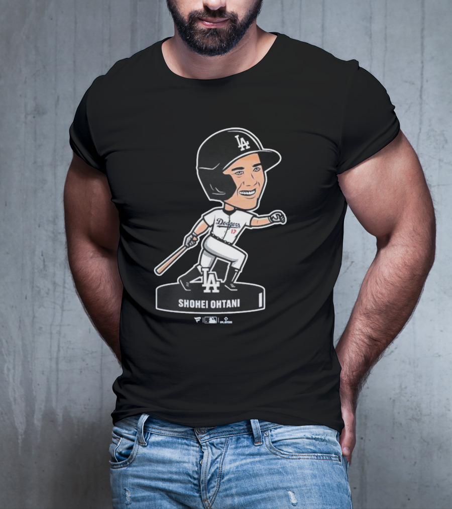 Shohei Ohtani Los Angeles Dodgers LA Bobblehead Dodgers 17 T-Shirt