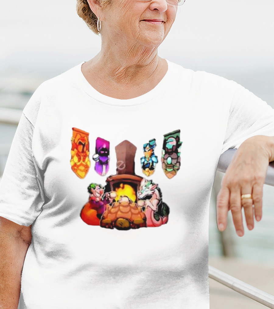Terraria Banners Campfire Cozy Gaming Session T-Shirt