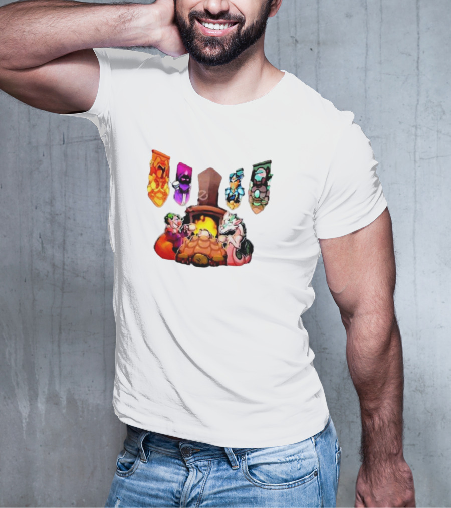 Terraria Banners Campfire Cozy Gaming Session T-Shirt
