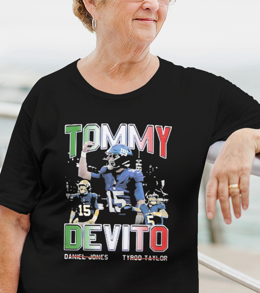 Tommy Devito New York Giants Daniel Jones Tyrod Taylor T-Shirt