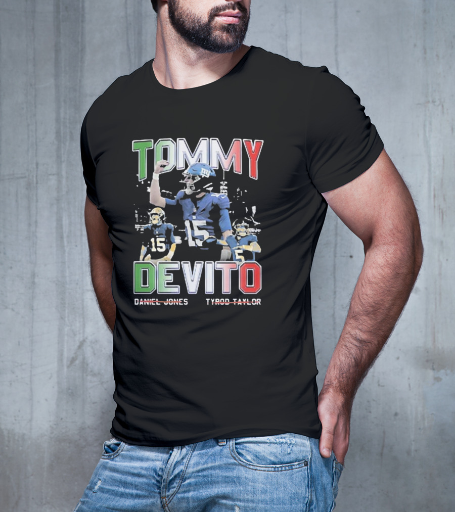 Tommy Devito New York Giants Daniel Jones Tyrod Taylor T-Shirt