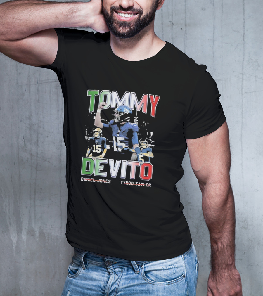 Tommy Devito New York Giants Daniel Jones Tyrod Taylor T-Shirt