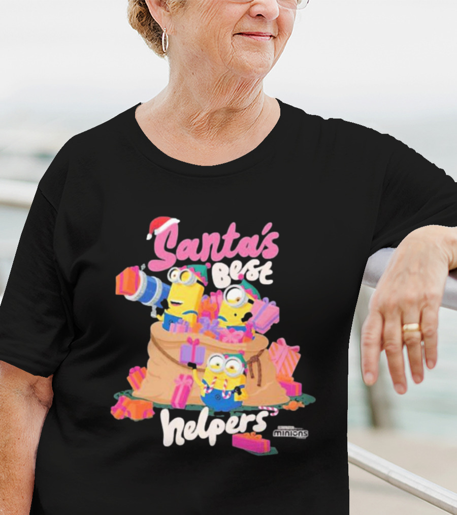 Santa's Best Helpers Minions Holiday T-Shirt