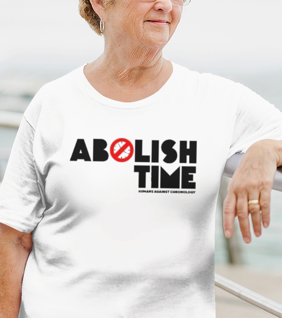 Abolish Time Symbol With Humans Against Chronology T-Shirt