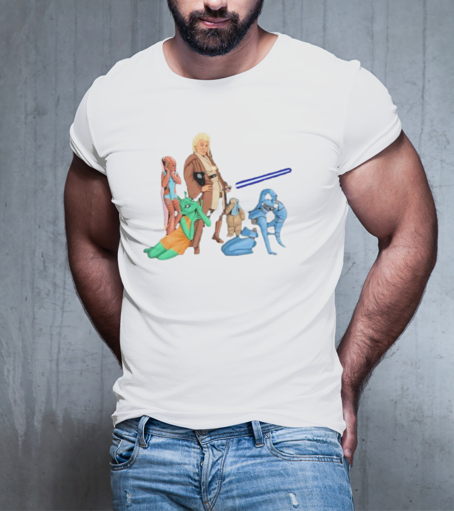 Jedi Flashheart Lightsaber Adventure With Alien Companions T-Shirt