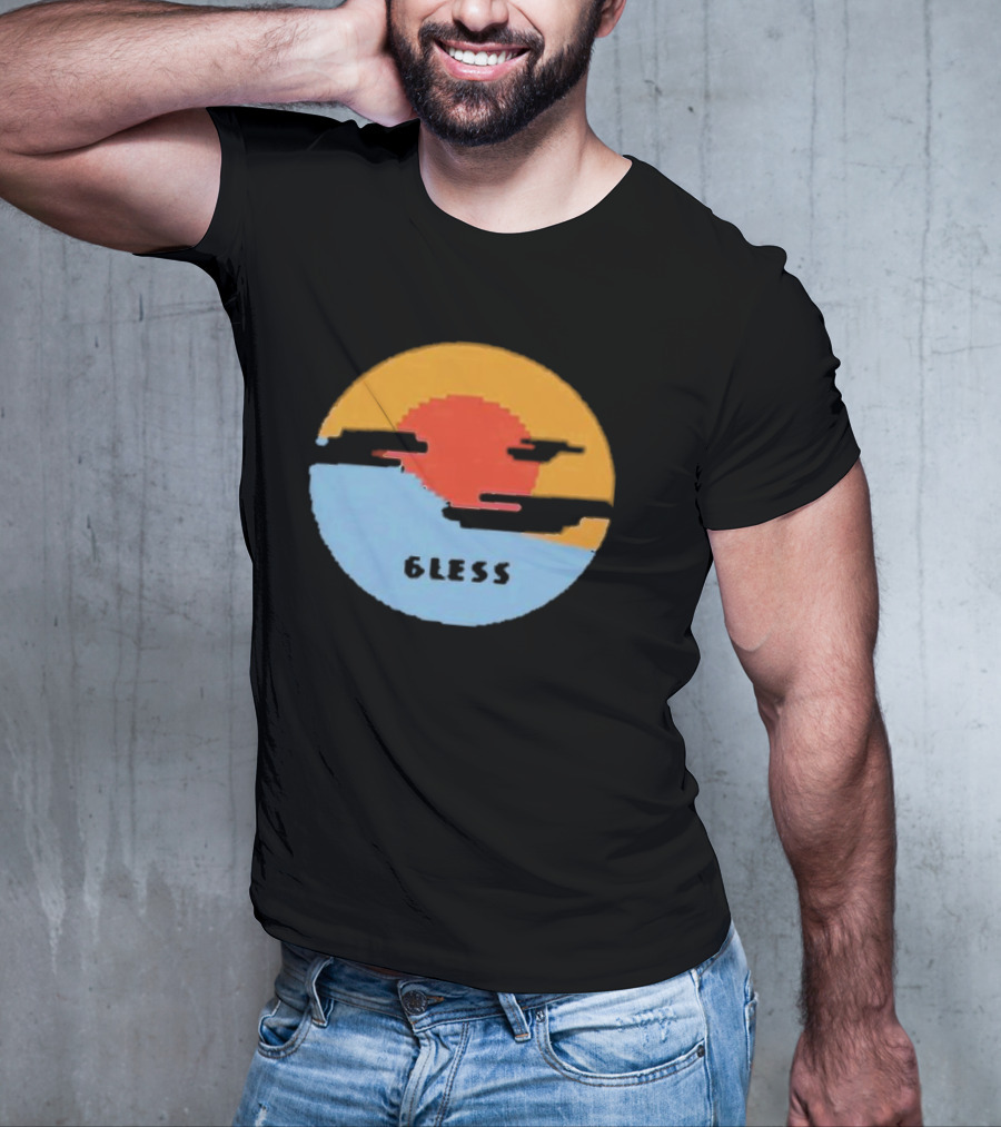 Pixel Sunset Six Less T-Shirt