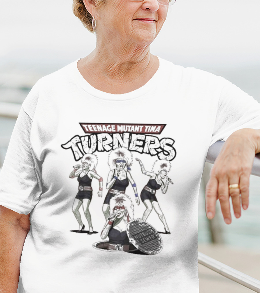 Teenage Mutant Tina Turners Comic Mashup T-Shirt
