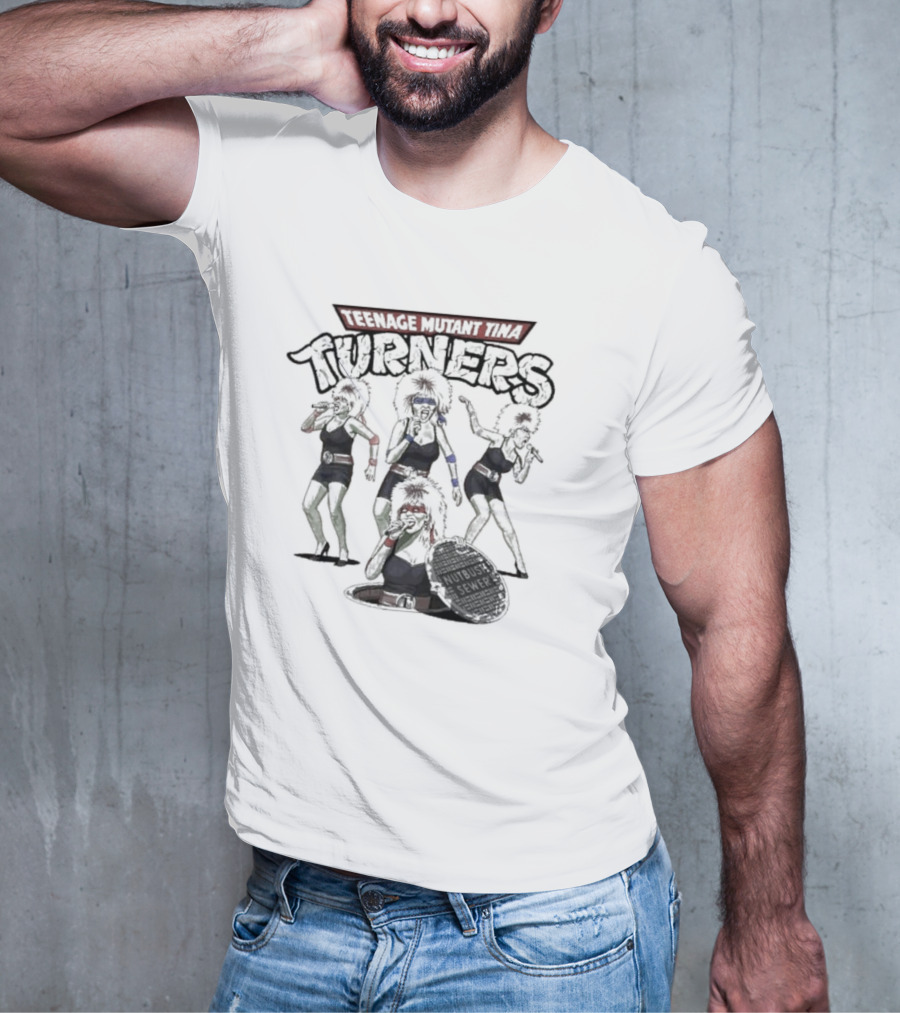 Teenage Mutant Tina Turners Comic Mashup T-Shirt