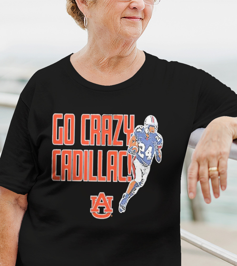 Go Crazy Cadillac Auburn Tigers Football 24 T-Shirt