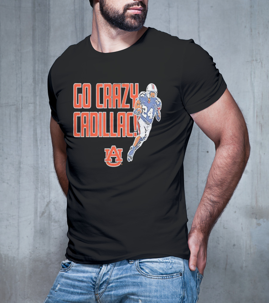 Go Crazy Cadillac Auburn Tigers Football 24 T-Shirt