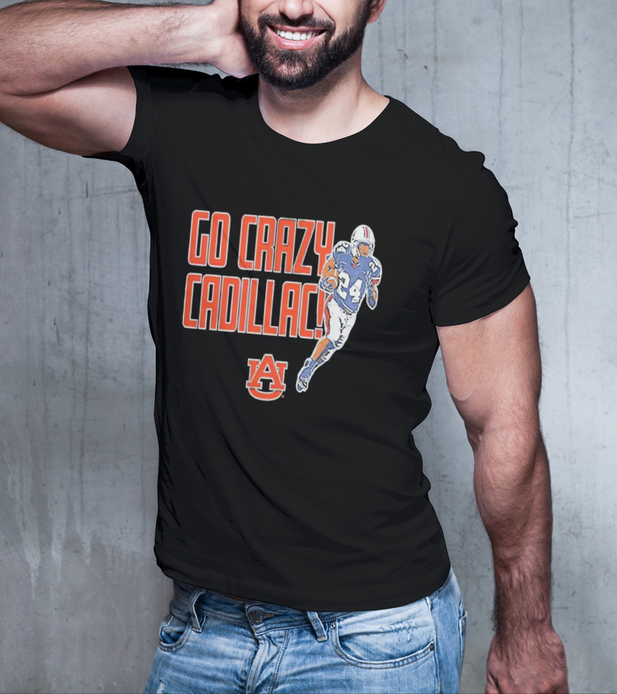 Go Crazy Cadillac Auburn Tigers Football 24 T-Shirt