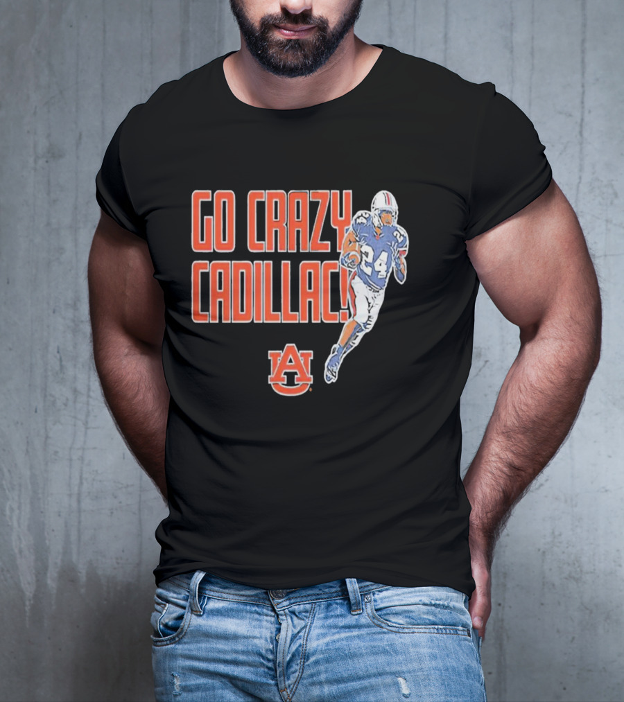 Go Crazy Cadillac Auburn Tigers Football 24 T-Shirt