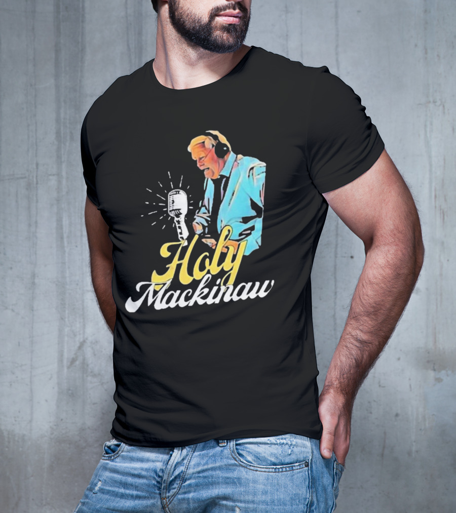 Quality Joe Bowen Holy Mackinaw Broadcasting Legend T-Shirt