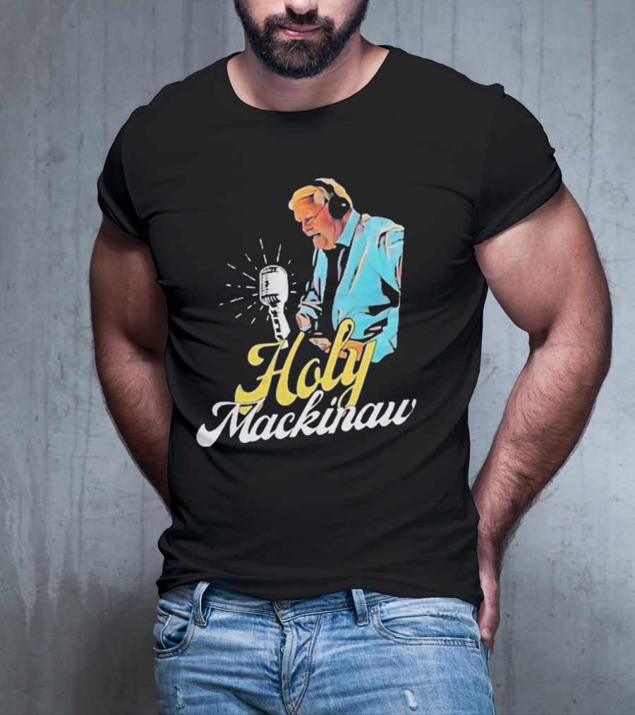 Quality Joe Bowen Holy Mackinaw Broadcasting Legend T-Shirt