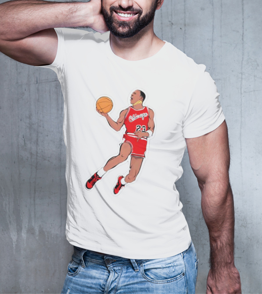 Slam Dunk From The Goat Chicago 23 Basketball Legend T-Shirt