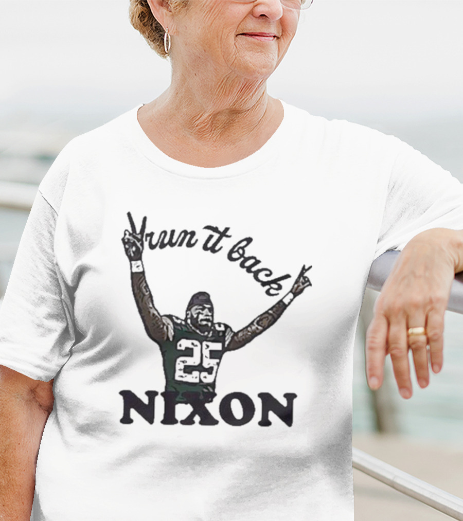 Campeche Collective Run It Back Nixon Victory Pose 25 T-Shirt