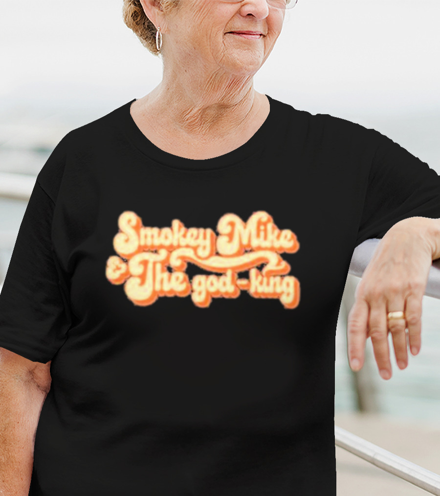 Dailywire Smokey Mike And The God-king Retro Script T-Shirt