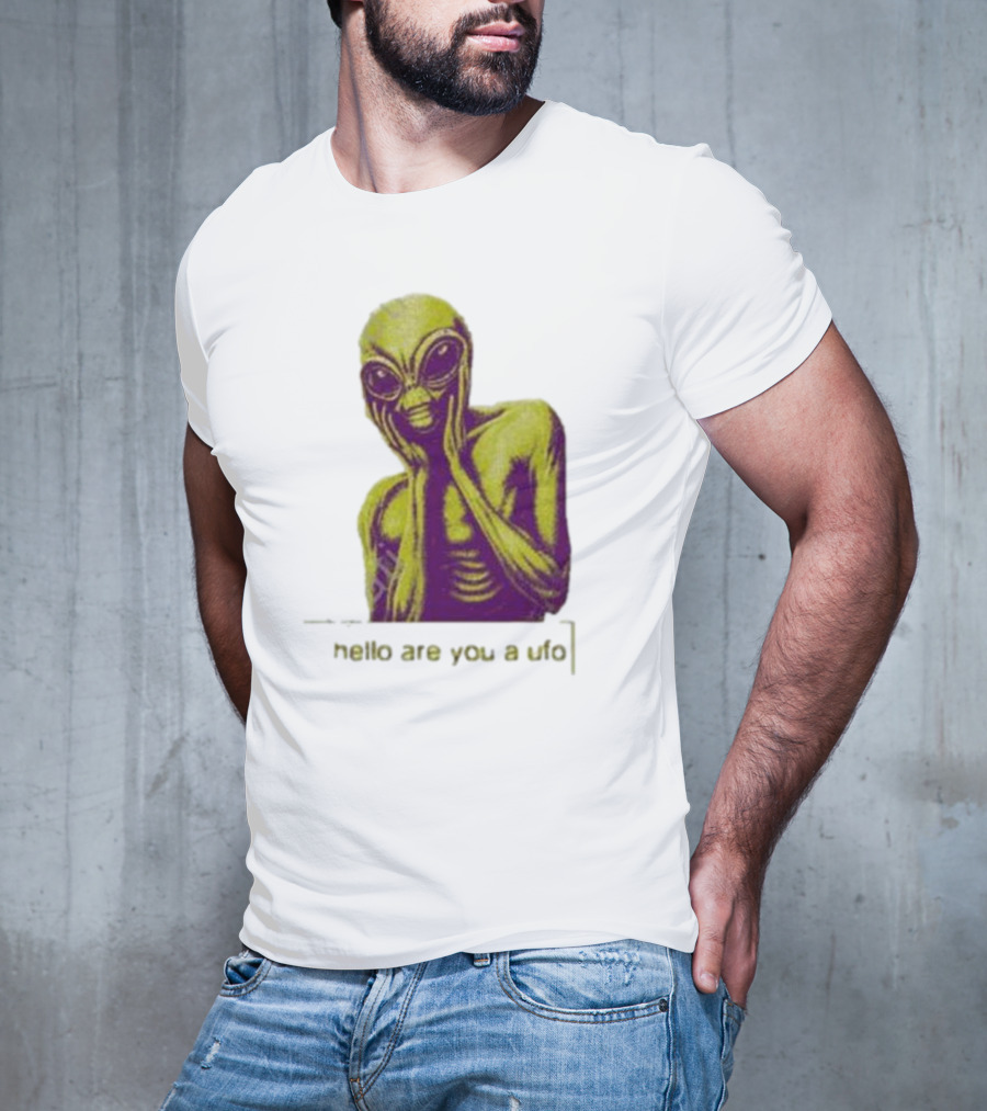 Dogecore Alien Hello Are You A UFO T-Shirt