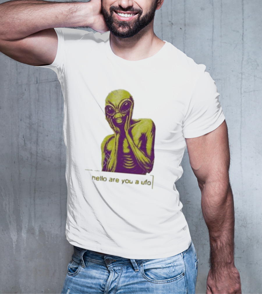 Dogecore Alien Hello Are You A UFO T-Shirt