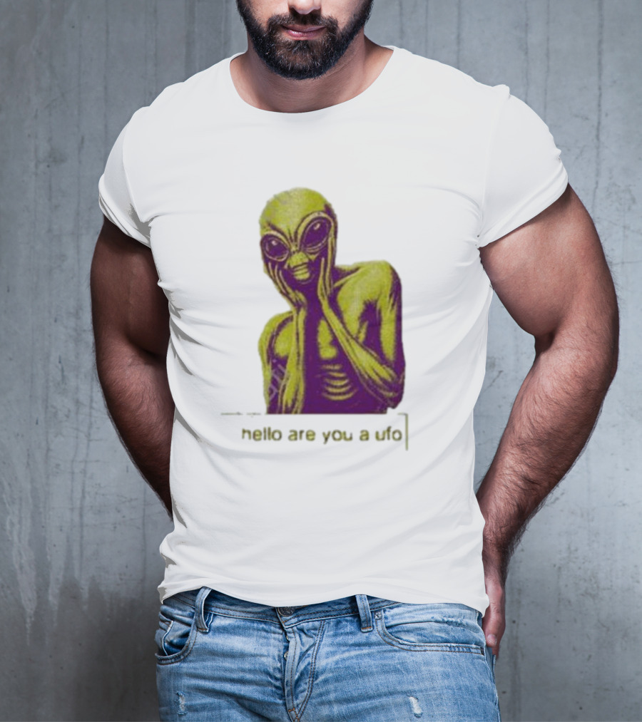 Dogecore Alien Hello Are You A UFO T-Shirt
